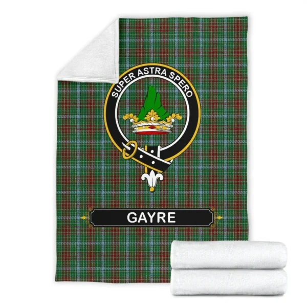 Gayre Crest Tartan Blanket, 3 Sizes