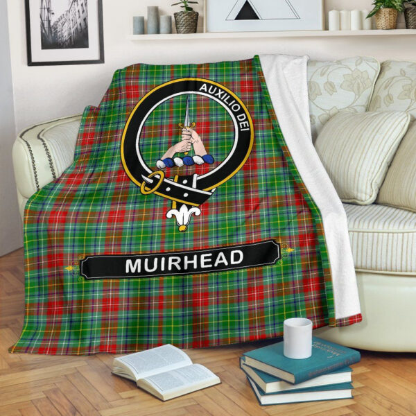 Muirhead Crest Tartan Blanket, 3 Sizes - Image 2