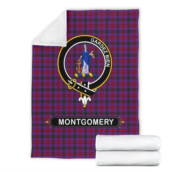 Montgomery Crest Tartan Blanket, 3 Sizes