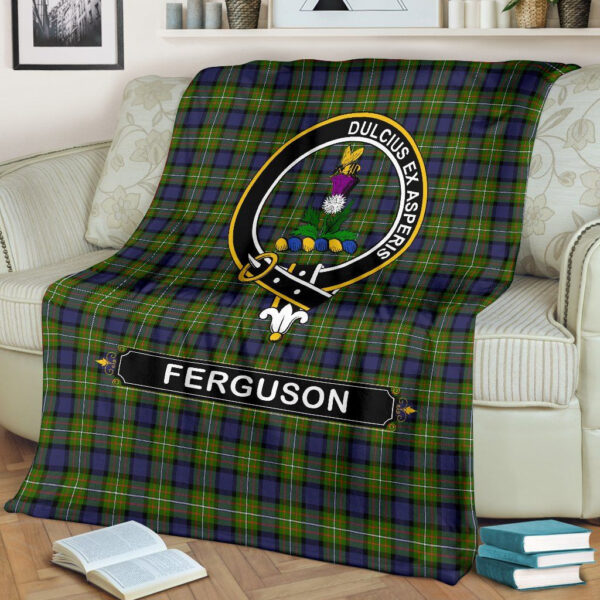 Ferguson Crest Tartan Blanket, 3 Sizes - Image 3