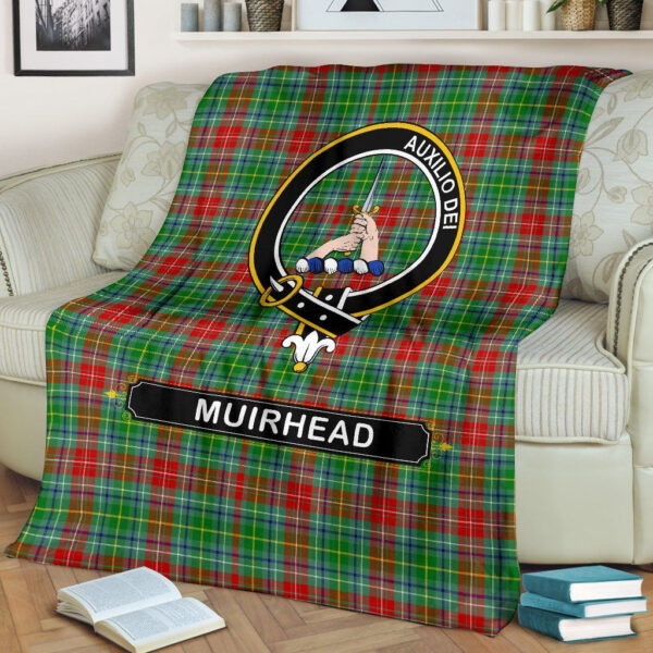 Muirhead Crest Tartan Blanket, 3 Sizes - Image 3