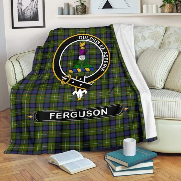 Ferguson Crest Tartan Blanket, 3 Sizes - Image 2