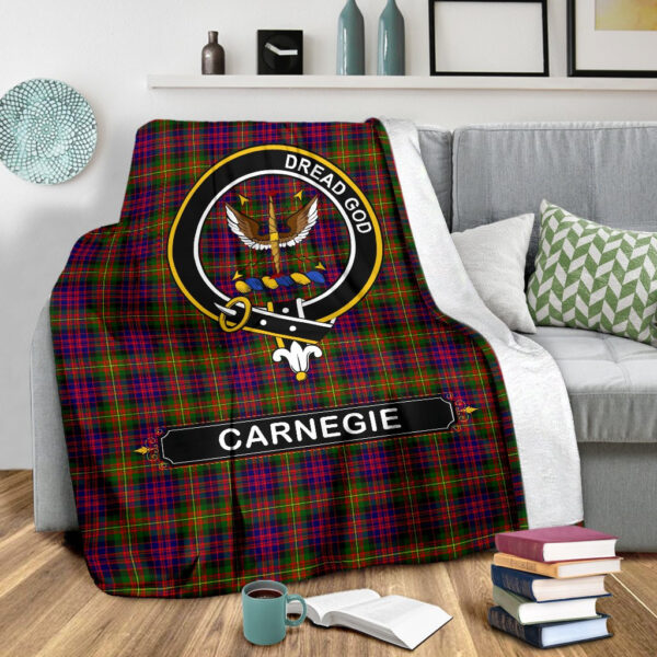 Carnegie Crest Tartan Blanket, 3 Sizes - Image 4