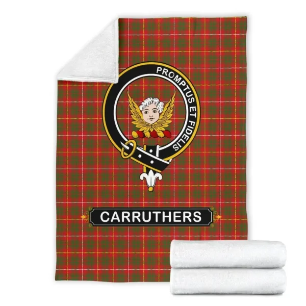 Carruthers Crest Tartan Blanket, 3 Sizes