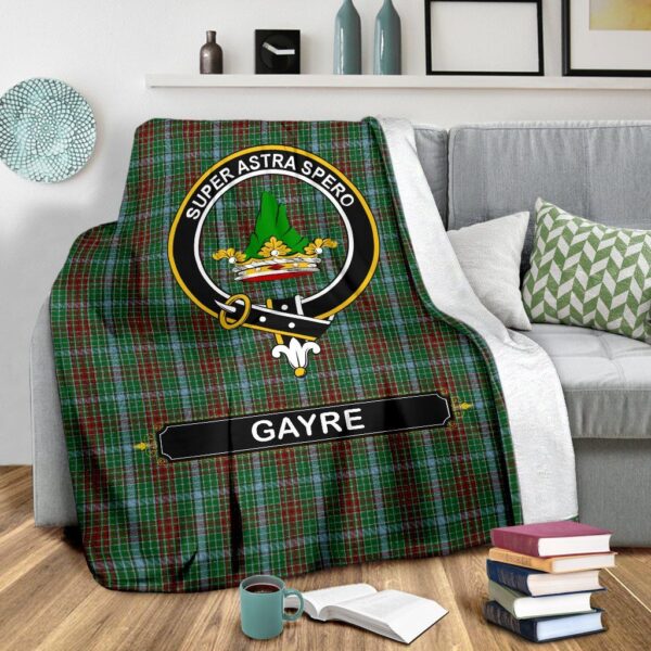 Gayre Crest Tartan Blanket, 3 Sizes - Image 4