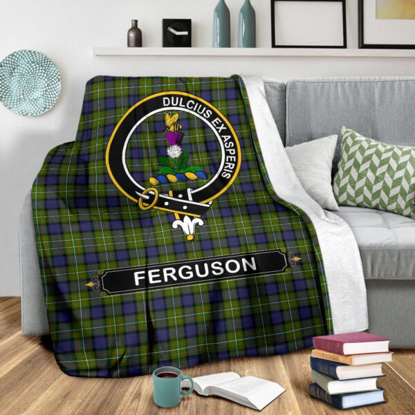 Ferguson Crest Tartan Blanket, 3 Sizes - Image 4