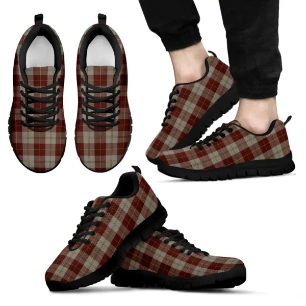 ScotClans Tartan Sneaker, Cunningham Burgundy Dancers Tartan Sneaker