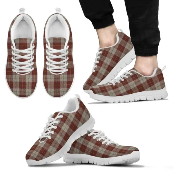 ScotClans Tartan Sneaker, Cunningham Burgundy Dancers Tartan Sneaker - Image 2