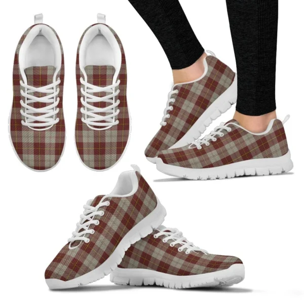 ScotClans Tartan Sneaker, Cunningham Burgundy Dancers Tartan Sneaker - Image 4