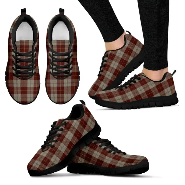 ScotClans Tartan Sneaker, Cunningham Burgundy Dancers Tartan Sneaker - Image 3