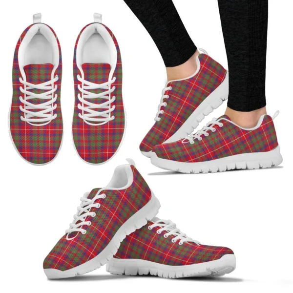 ScotClans Tartan Sneaker, Shaw Red Modern Tartan Sneaker - Image 3