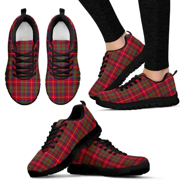 ScotClans Tartan Sneaker, Shaw Red Modern Tartan Sneaker - Image 2