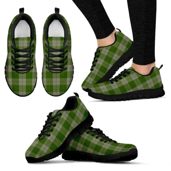 ScotClans Tartan Sneaker, Cunningham Dress Green Dancers Tartan Sneaker - Image 3