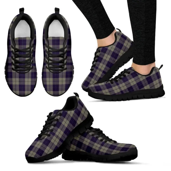 ScotClans Tartan Sneaker, Cunningham Dress Blue Dancers Tartan Sneaker - Image 3