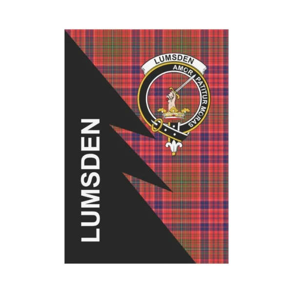 Tartanclans Garden Flag, Clan Lumsden Plaid & Crest Tartan Flag, Flash Style - Image 2