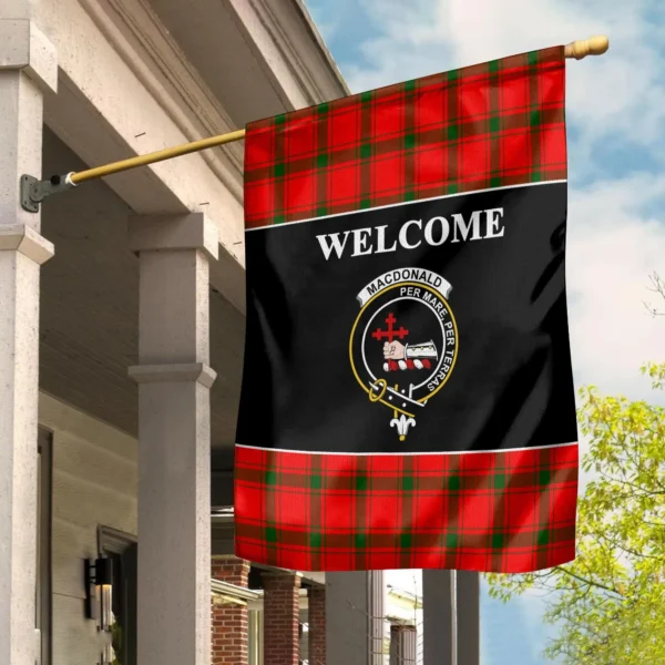 Tartanclans MacDonald (of Sleat) Flag, Welcome Tartan Day Garden Flag - Image 2