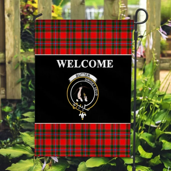 Tartanclans Butter Flag, Welcome Tartan Day Garden Flag