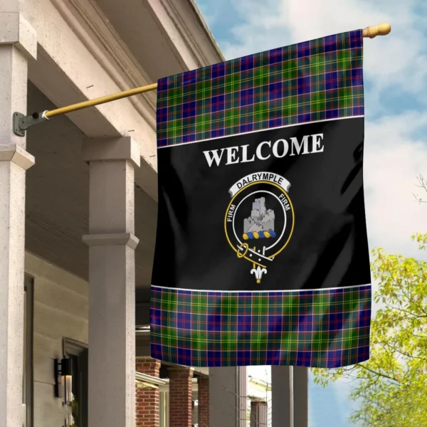 Tartanclans Dalrymple Flag, Welcome Tartan Day Garden Flag - Image 2