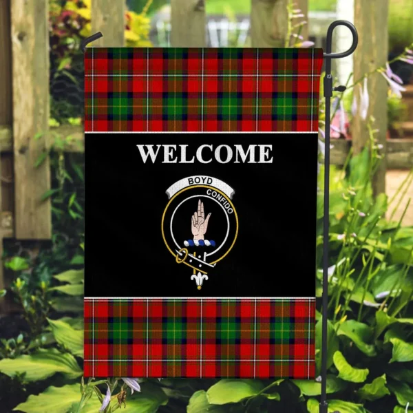 Tartanclans Boyd Flag, Welcome Tartan Day Garden Flag