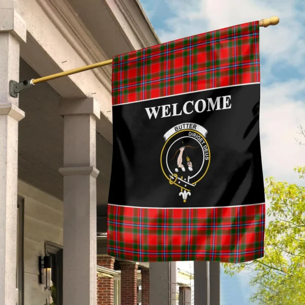 Tartanclans Butter Flag, Welcome Tartan Day Garden Flag - Image 2