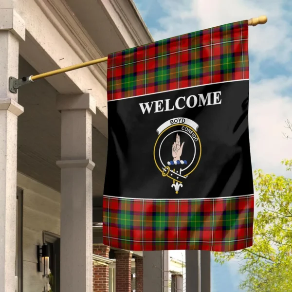 Tartanclans Boyd Flag, Welcome Tartan Day Garden Flag - Image 2