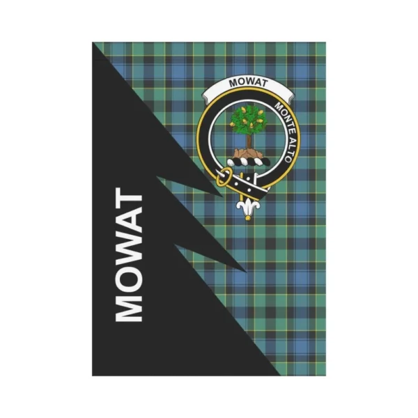 Tartanclans Garden Flag, Clan Mowat (of Inglistoun)  Plaid & Crest Tartan Flag, Flash Style - Image 2