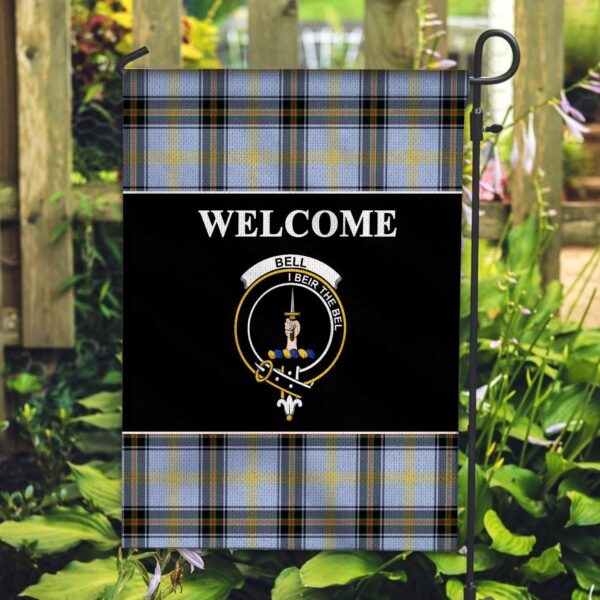 Tartanclans Bell Flag, Welcome Tartan Day Garden Flag