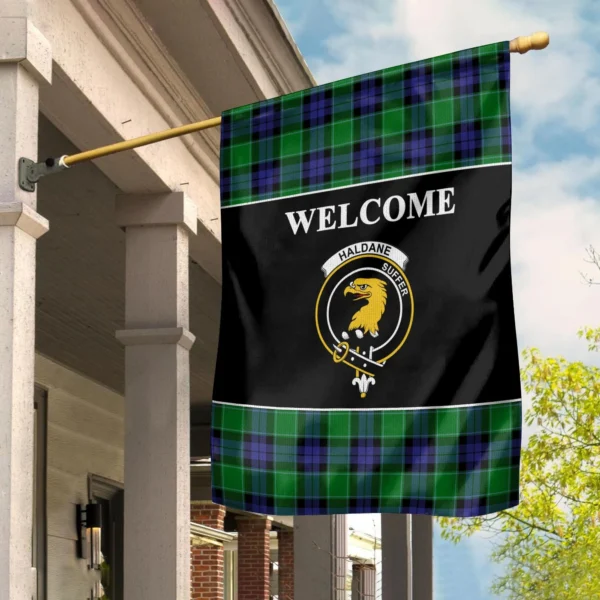 Tartanclans Haldane Flag, Welcome Tartan Day Garden Flag - Image 2