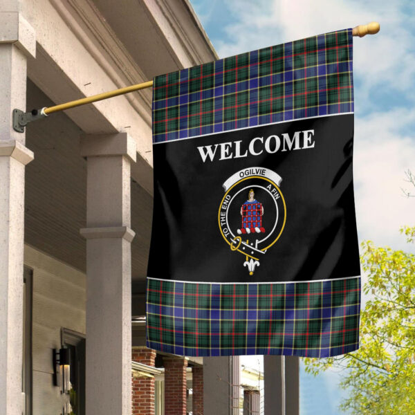 Tartanclans Ogilvie Flag, Welcome Tartan Day Garden Flag - Image 2