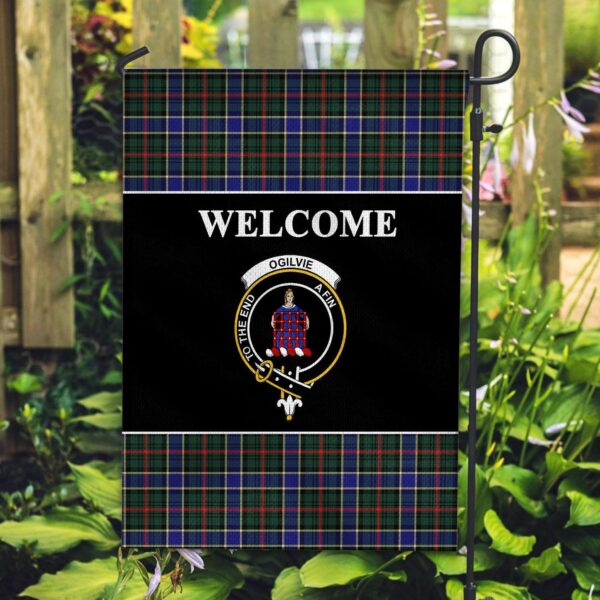 Tartanclans Ogilvie Flag, Welcome Tartan Day Garden Flag