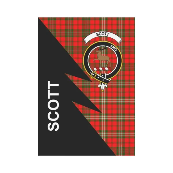 Tartanclans Garden Flag, Clan Scott Plaid & Crest Tartan Flag, Flash Style - Image 2