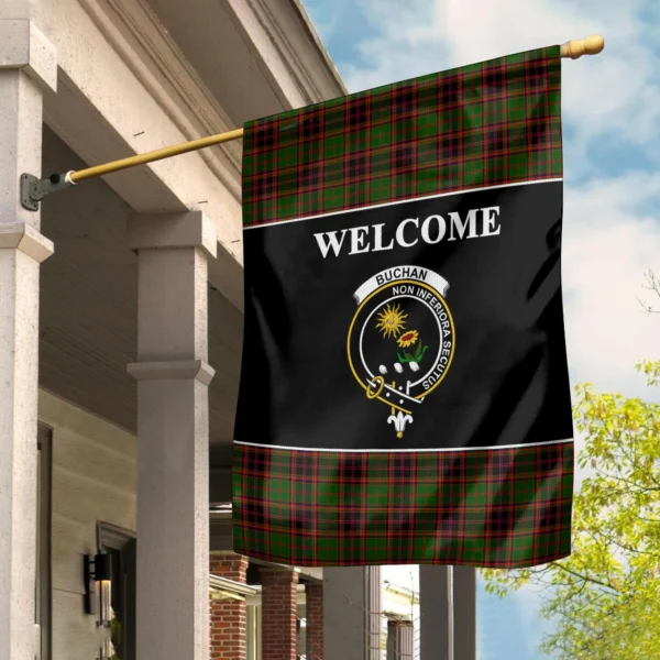 Tartanclans Buchan Flag, Welcome Tartan Day Garden Flag - Image 2