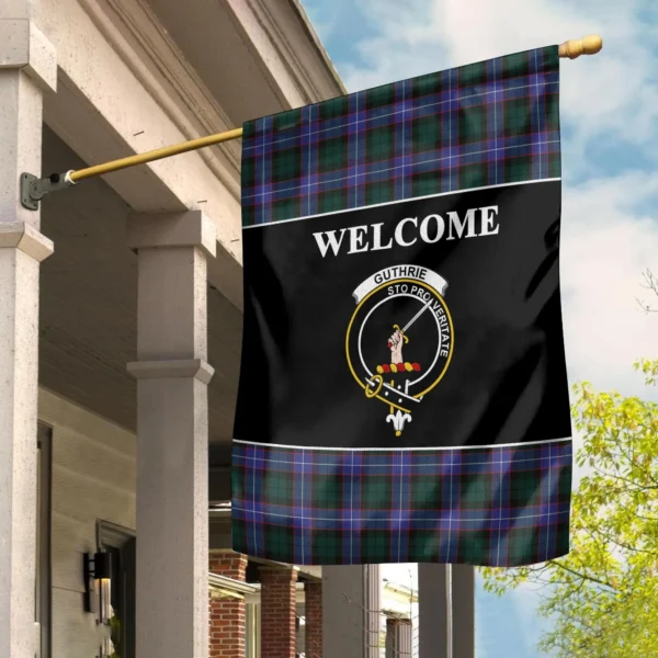 Tartanclans Guthrie Flag, Welcome Tartan Day Garden Flag - Image 2