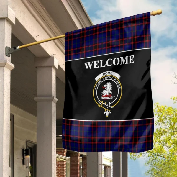 Tartanclans Home (or Hume) Flag, Welcome Tartan Day Garden Flag - Image 2