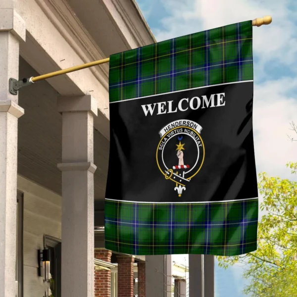 Tartanclans Henderson Flag, Welcome Tartan Day Garden Flag - Image 2