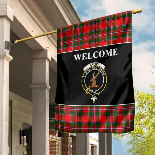 Tartanclans Spens (or Spence) Flag, Welcome Tartan Day Garden Flag - Image 2