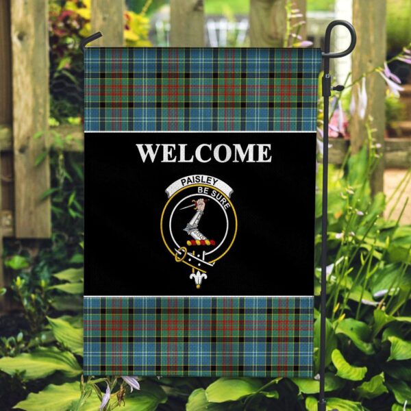 Tartanclans Paisley Flag, Welcome Tartan Day Garden Flag