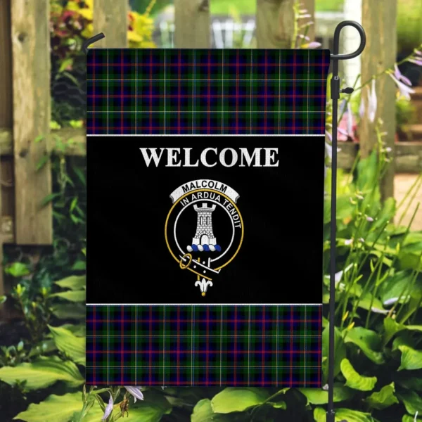 Tartanclans Malcolm (or MacCallum) Flag, Welcome Tartan Day Garden Flag