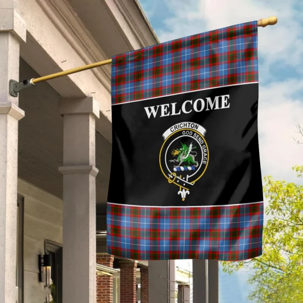 Tartanclans Crichton Flag, Welcome Tartan Day Garden Flag - Image 2