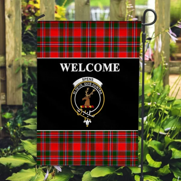 Tartanclans Spens (or Spence) Flag, Welcome Tartan Day Garden Flag