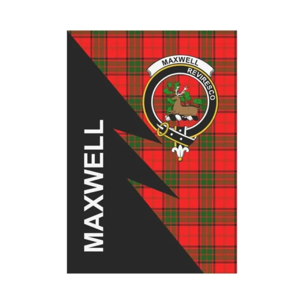 Tartanclans Garden Flag, Clan Maxwell Plaid & Crest Tartan Flag, Flash Style - Image 2