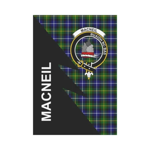 Tartanclans Garden Flag, Clan MacNeil of Barra Plaid & Crest Tartan Flag, Flash Style - Image 2