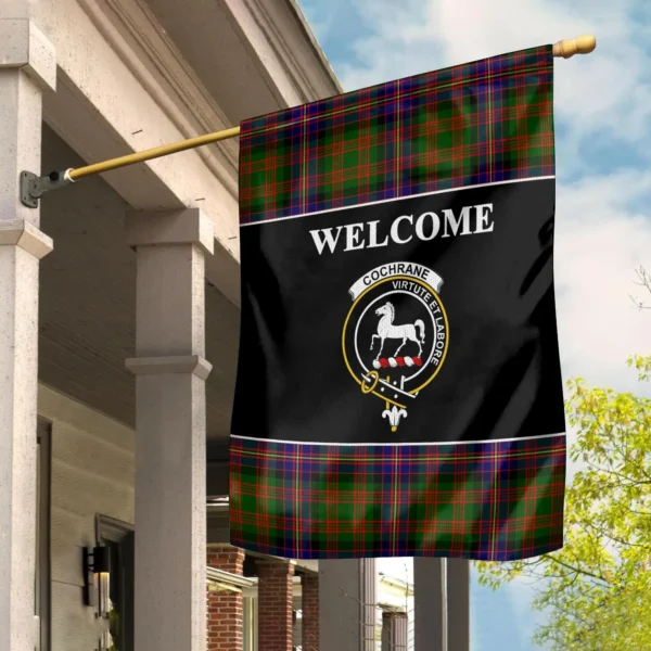 Tartanclans Cochrane Flag, Welcome Tartan Day Garden Flag - Image 2