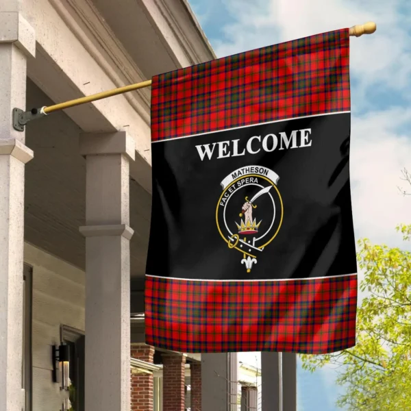 Tartanclans Matheson Flag, Welcome Tartan Day Garden Flag - Image 2