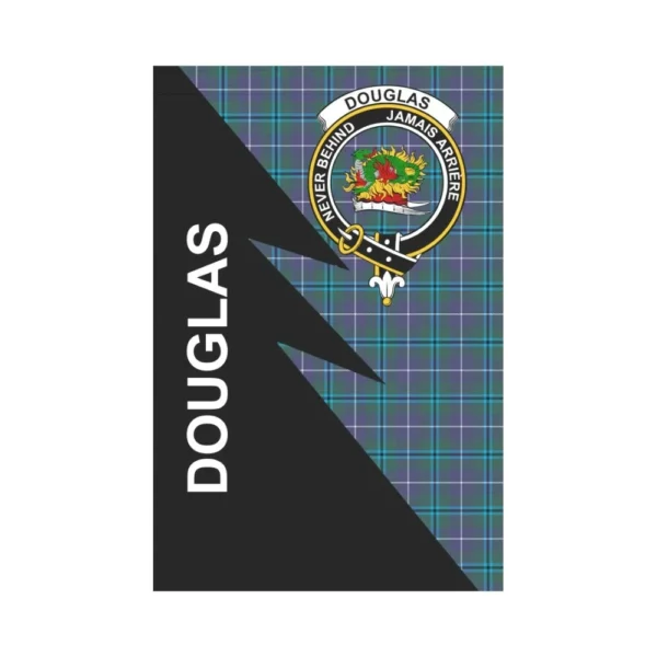 Tartanclans Garden Flag, Clan Douglas  Plaid & Crest Tartan Flag, Flash Style - Image 2