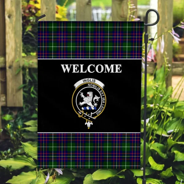 Tartanclans Inglis Flag, Welcome Tartan Day Garden Flag