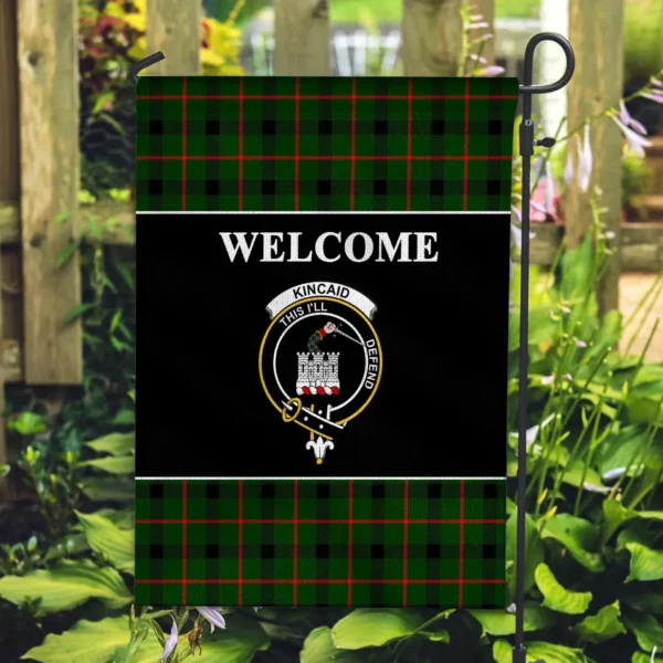 Tartanclans Kincaid Flag, Welcome Tartan Day Garden Flag