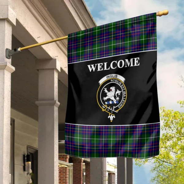 Tartanclans Inglis Flag, Welcome Tartan Day Garden Flag - Image 2