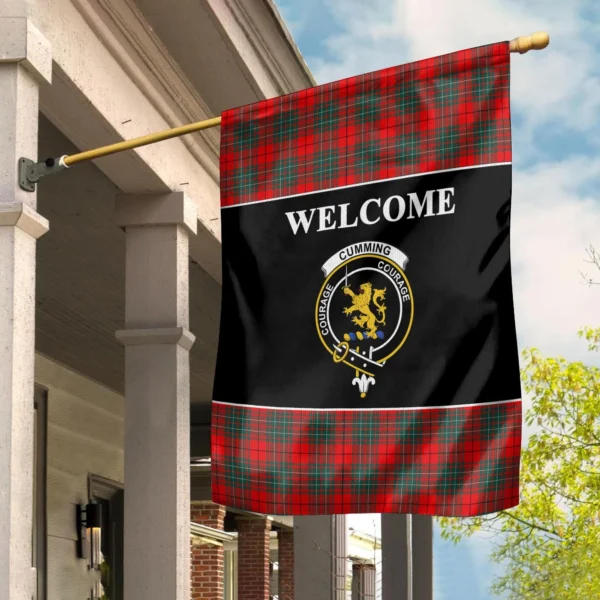 Tartanclans Cumming Flag, Welcome Tartan Day Garden Flag - Image 2