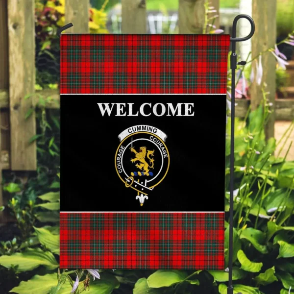 Tartanclans Cumming Flag, Welcome Tartan Day Garden Flag